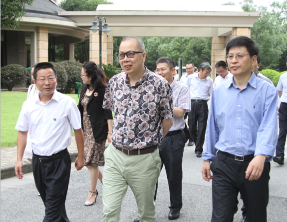 中交建总裁陈奋健一行来绿城集团视察